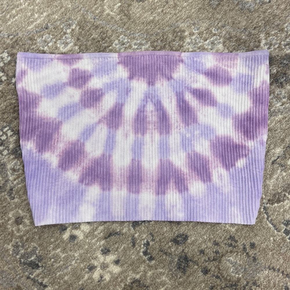 LA Hearts purple tie dye tube top from Pacsun